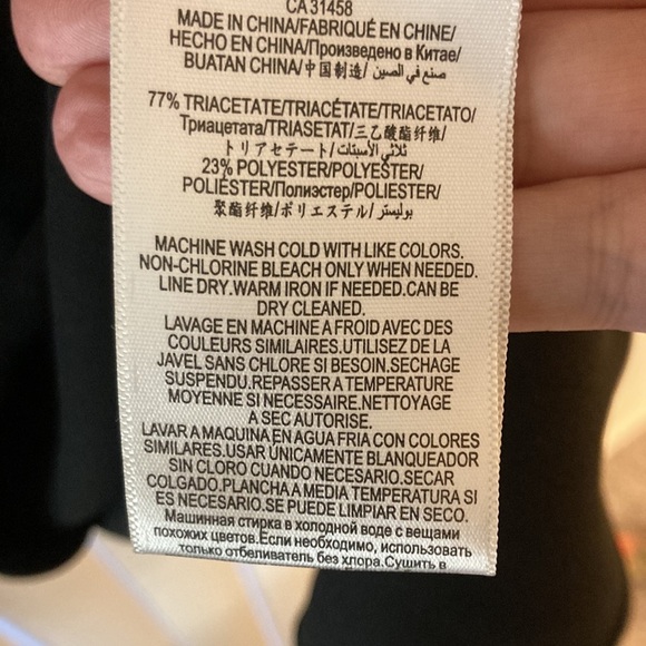 BCBG MaxAzria black asymmetrical skirt, Small/Petite/Tall - Picture 7 of 8